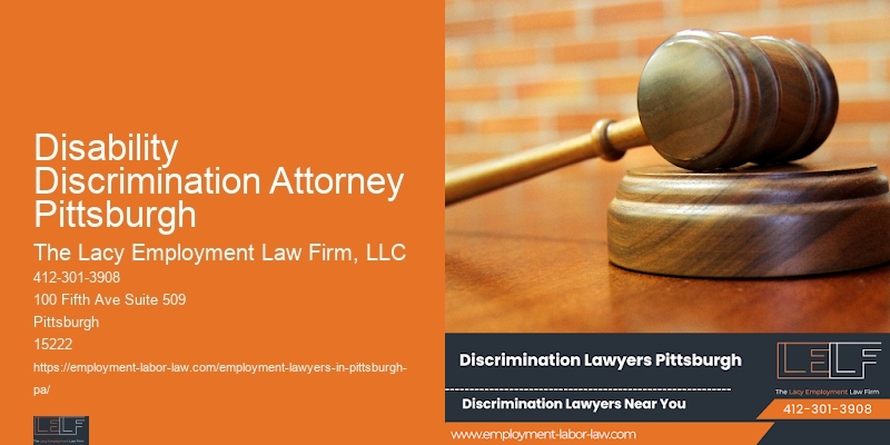 Disability Discrimination Attorney Pittsburgh Labor Lawyer Services