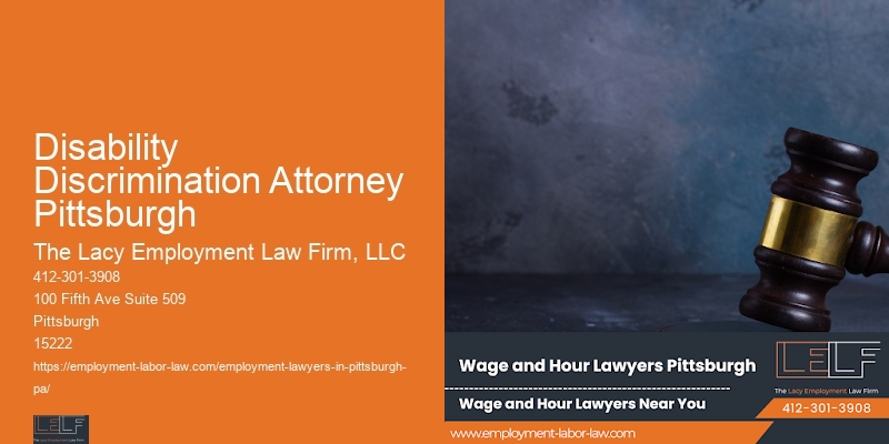 Disability Discrimination Attorney Pittsburgh Workplace Discrimination Consultation
