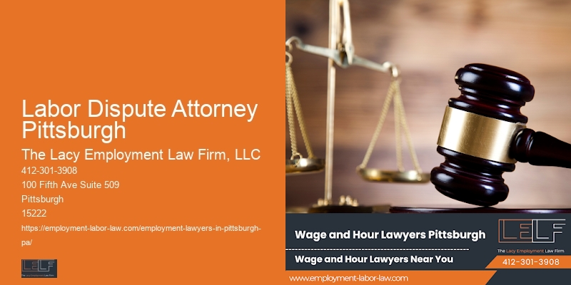 Minimum Wage Law Firm Labor Dispute Attorney Pittsburgh