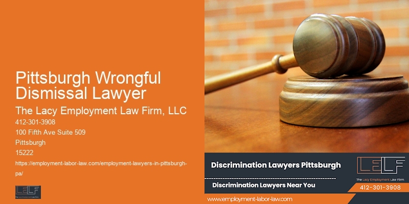 Labor Rights Attorney Pittsburgh Wrongful Dismissal Lawyer
