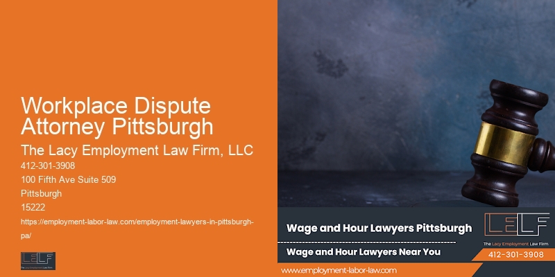 Employee Rights Defense Attorney Workplace Dispute Attorney Pittsburgh