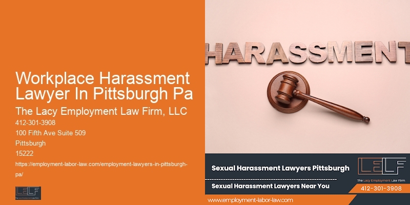 Workplace Harassment Lawyer In Pittsburgh Pa Employment Legal Services