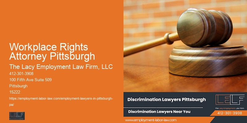 Wrongful Termination Law Firm Workplace Rights Attorney Pittsburgh