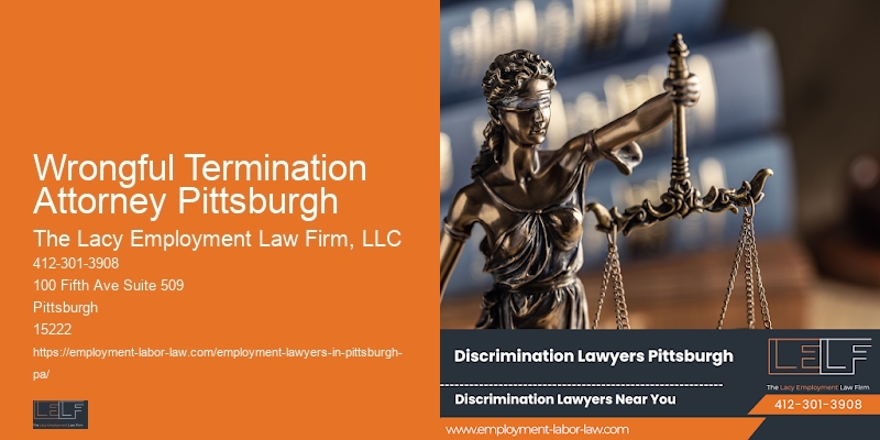 Wrongful Termination Attorney Pittsburgh Labor Law Consultation