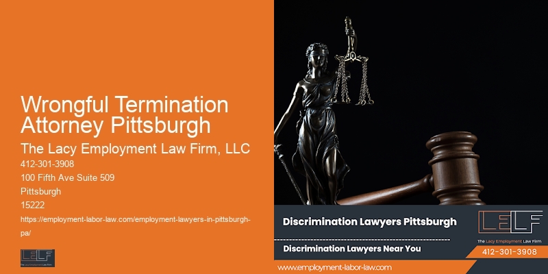 Employment Lawyer Consultation Wrongful Termination Attorney Pittsburgh