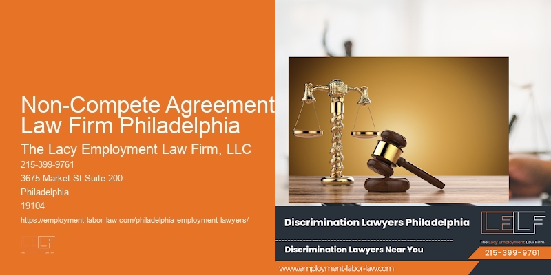 Non-Compete Agreement Law Firm Philadelphia