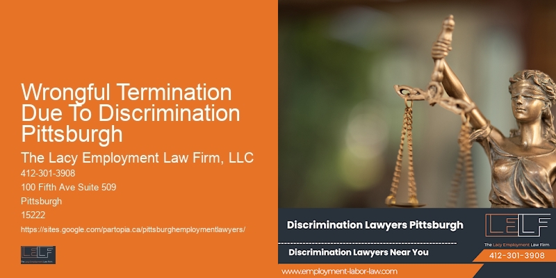 Wrongful Termination Due To Discrimination Pittsburgh