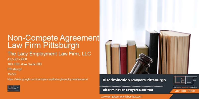 Non-Compete Agreement Law Firm Pittsburgh
