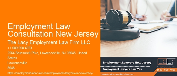 Employment Law Consultation New Jersey