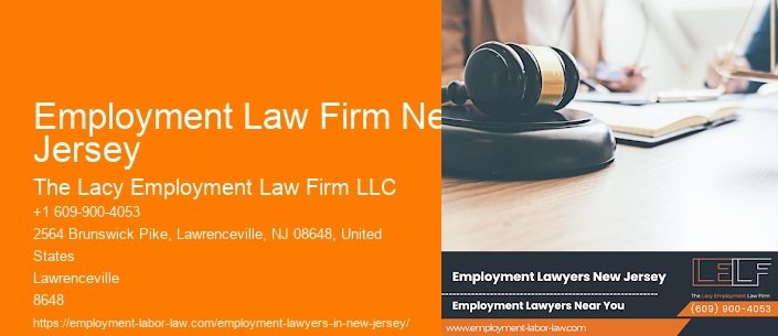 Employment Law Firm New Jersey