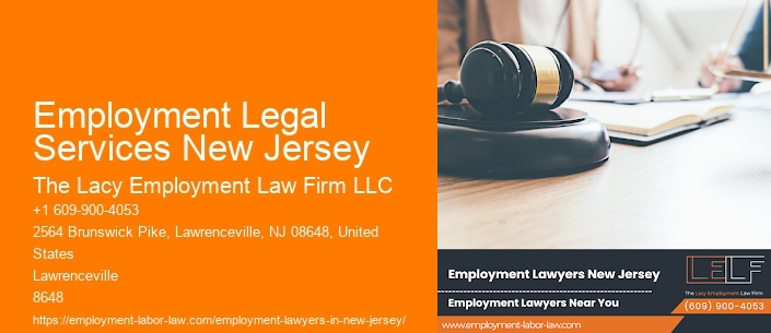 Employment Legal Services New Jersey
