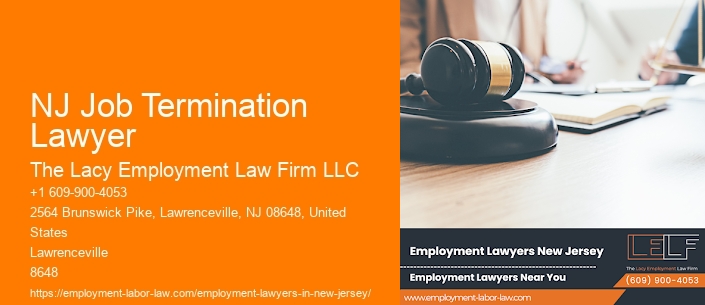 NJ Job Termination Lawyer