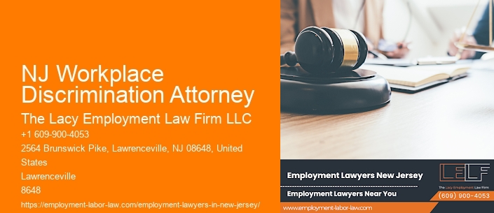 NJ Workplace Discrimination Attorney