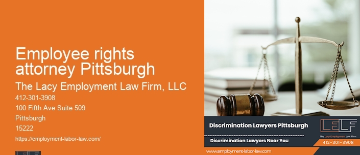 Employee rights attorney Pittsburgh