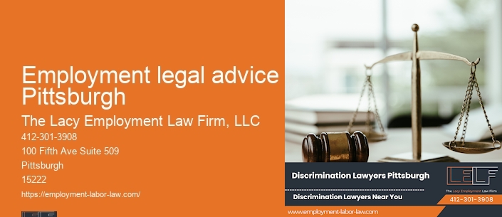 Employment legal advice Pittsburgh