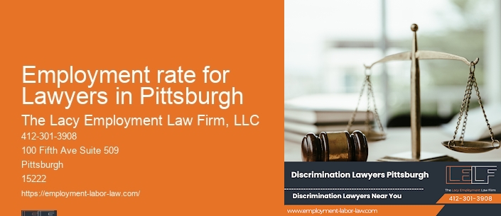 Employment rate for Lawyers in Pittsburgh