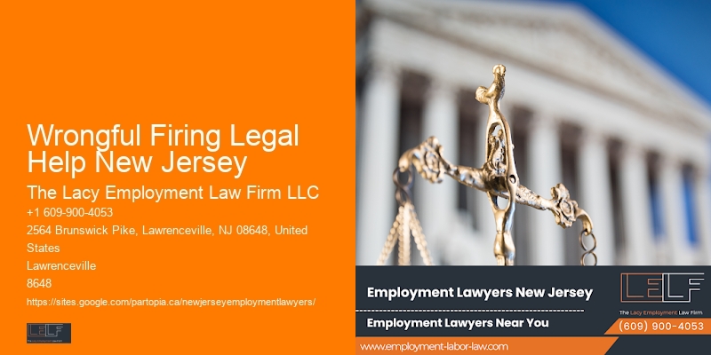 Wrongful Firing Legal Help New Jersey