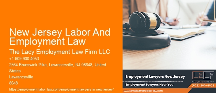New Jersey Labor And Employment Law