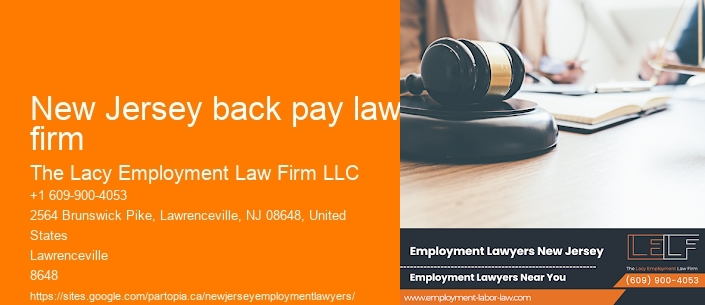 New Jersey back pay law firm