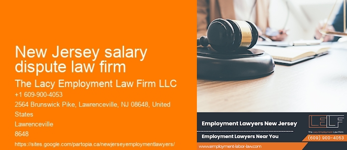 New Jersey salary dispute law firm