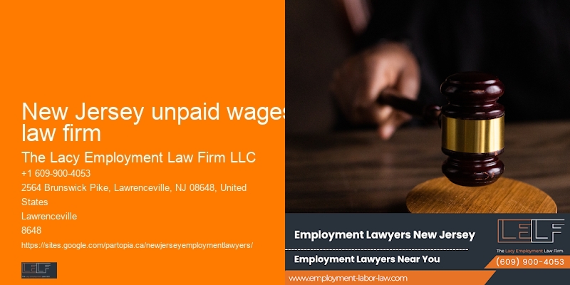 New Jersey unpaid wages law firm