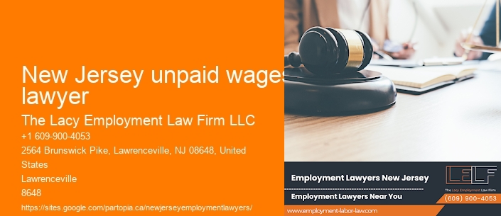 New Jersey unpaid wages lawyer