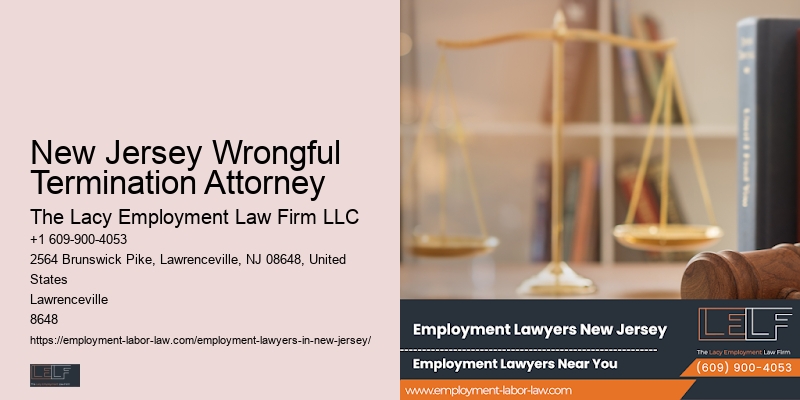 Wrongful Dismissal Lawyer NJ