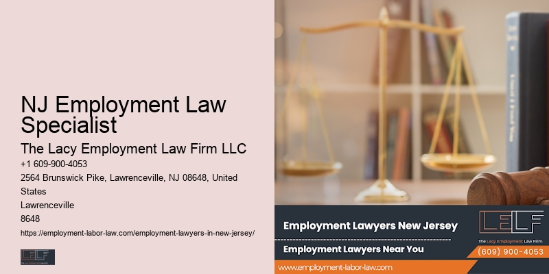 NJ Employment Law Specialist Wrongful Termination Attorney