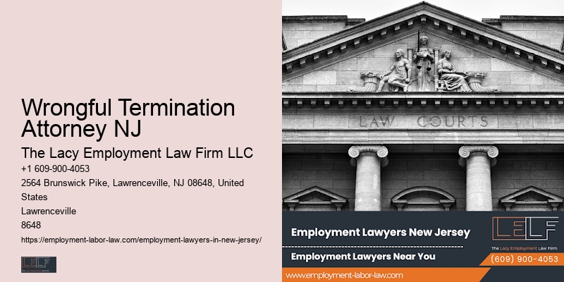 Wrongful Termination Attorney NJ