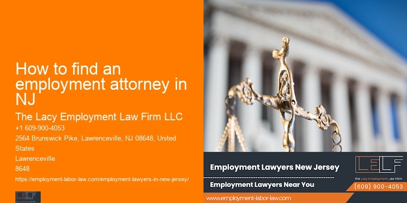 How to find an employment attorney in NJ