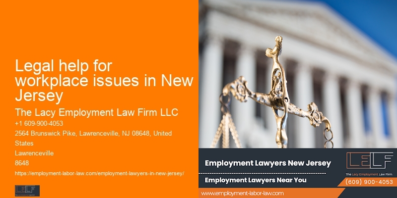 Legal help for workplace issues in New Jersey