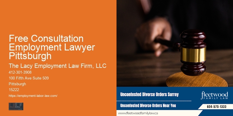 Free Consultation Employment Lawyer Pittsburgh