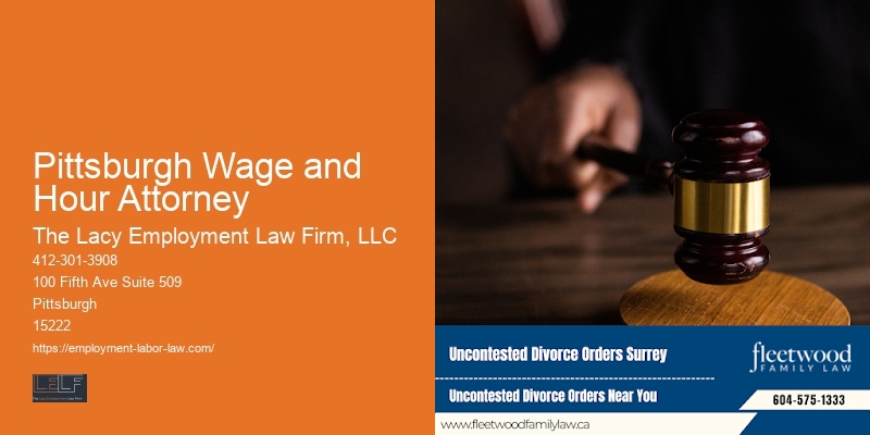 Pittsburgh Wage and Hour Attorney