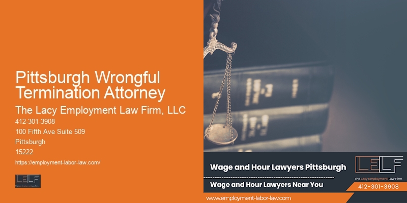 Pittsburgh Wrongful Termination Attorney Employment Rate