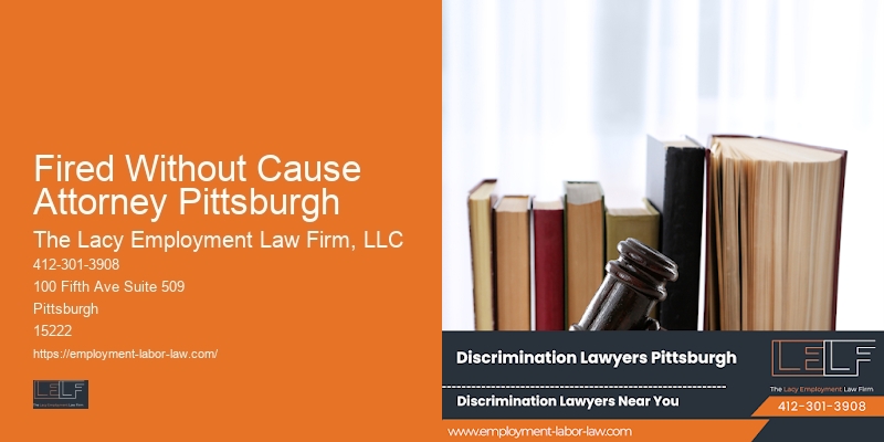 Fired Without Cause Attorney Pittsburgh