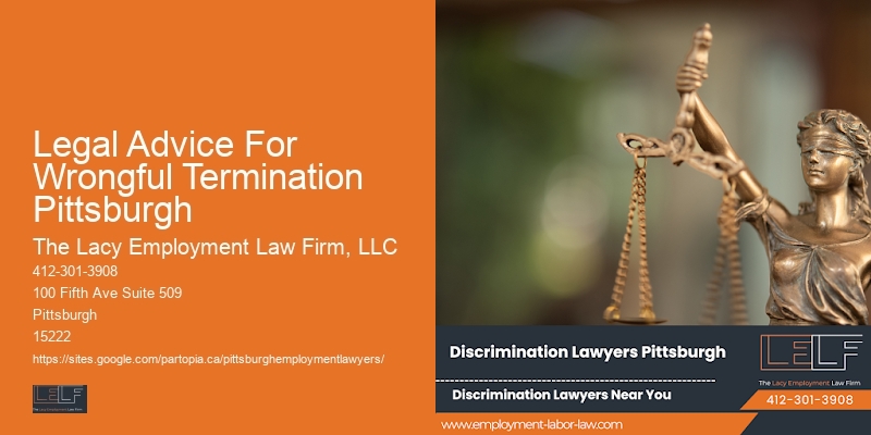 Legal Advice For Wrongful Termination Pittsburgh