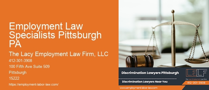 Employment Law Specialists Pittsburgh PA