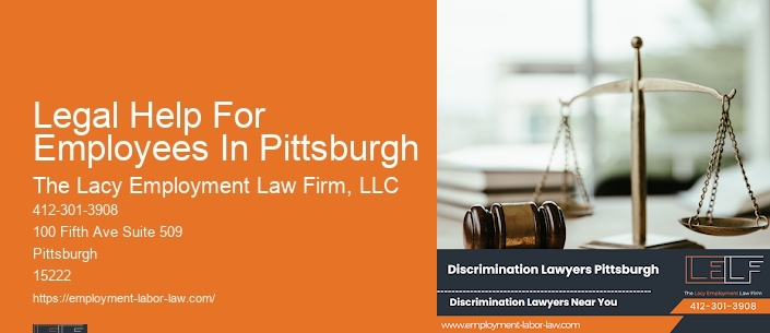 Legal Help For Employees In Pittsburgh