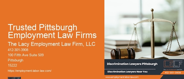 Trusted Pittsburgh Employment Law Firms