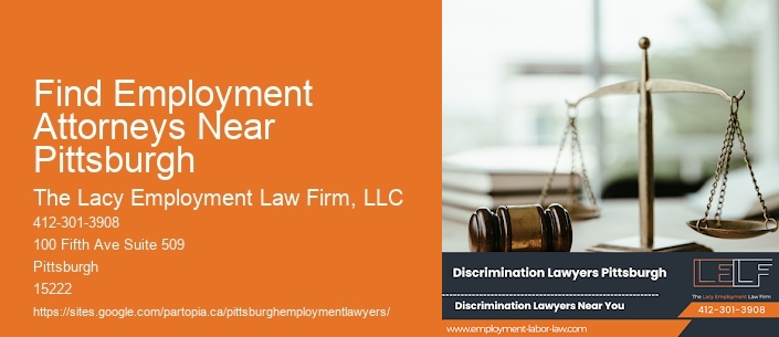 Find Employment Attorneys Near Pittsburgh