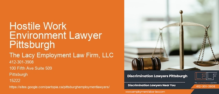 Hostile Work Environment Lawyer Pittsburgh