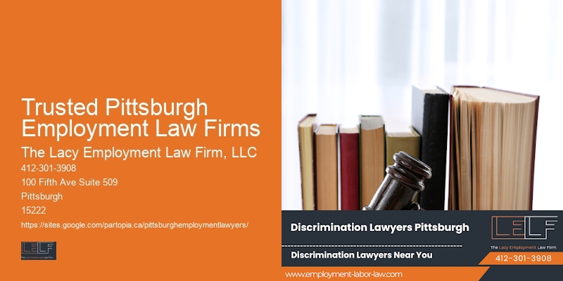 Trusted Pittsburgh Employment Law Firms