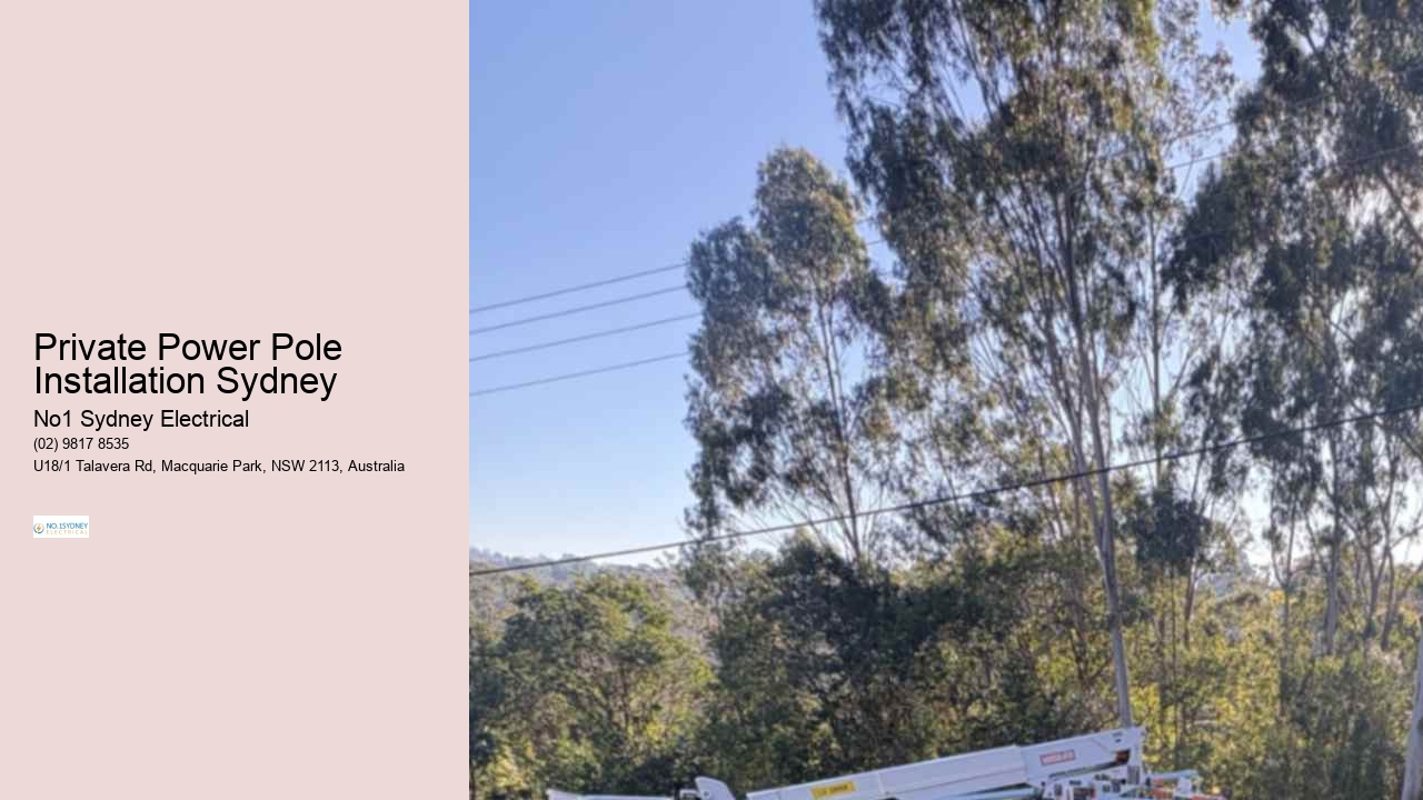Private Power Pole Installation Sydney