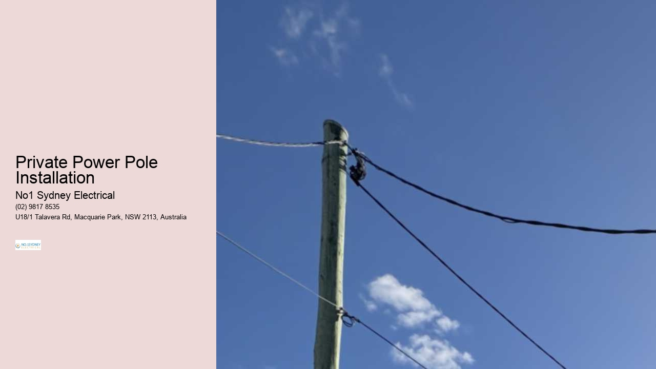 Private Power Pole Installation