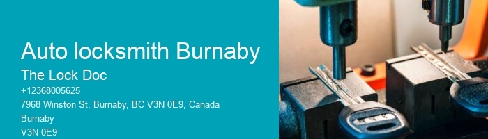 Auto locksmith Burnaby