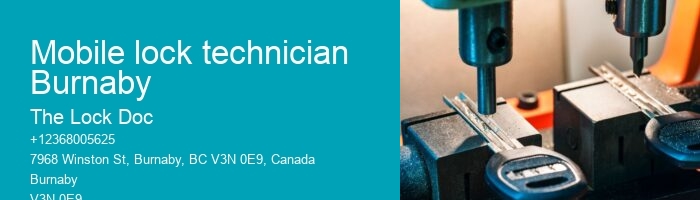 Mobile lock technician Burnaby