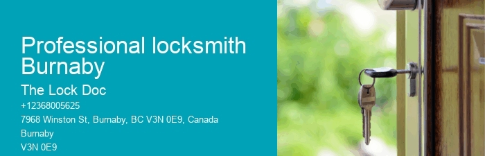 Professional locksmith Burnaby