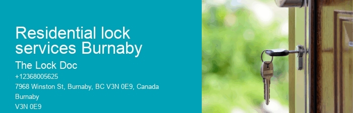 Residential lock services Burnaby