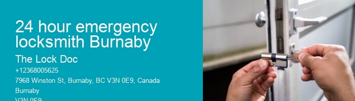 24 hour emergency locksmith Burnaby