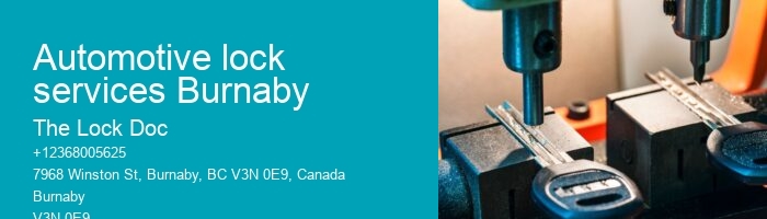 Automotive lock services Burnaby